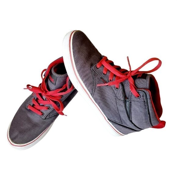 𝅺VANS HI-TOP DARK GREY SNEAKERS. US YOUTH SIZE 5 - Picture 12 of 12